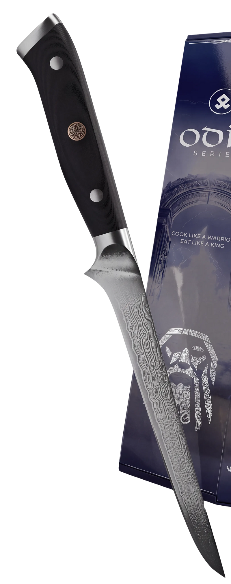 ODIN Series knife with its box